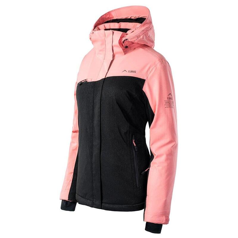 Blouson de ski LILLE Femme (Noir / Flamant rose)