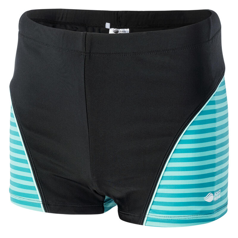 Short de bain IDARO Garçon (Noir / Turquoise vif)