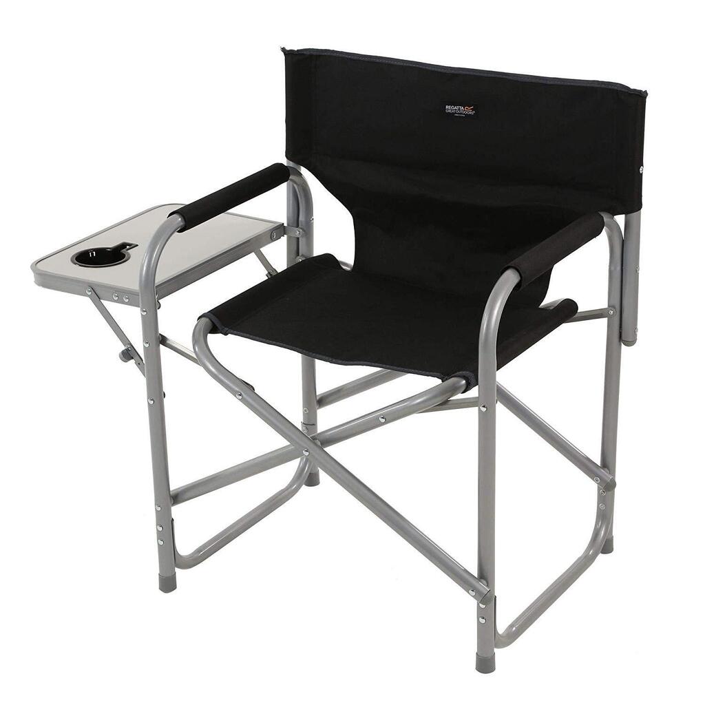 Directors Folding Camping Chair (Black/Seal Grey)