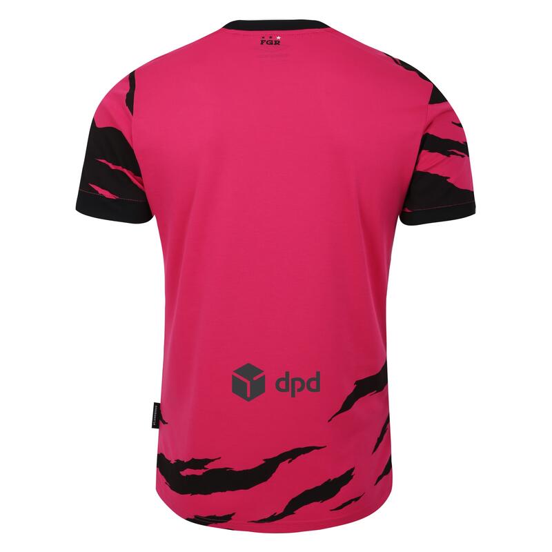 Auswärtstrikot "2324", Forest Green Rovers FC Herren Pink/Schwarz