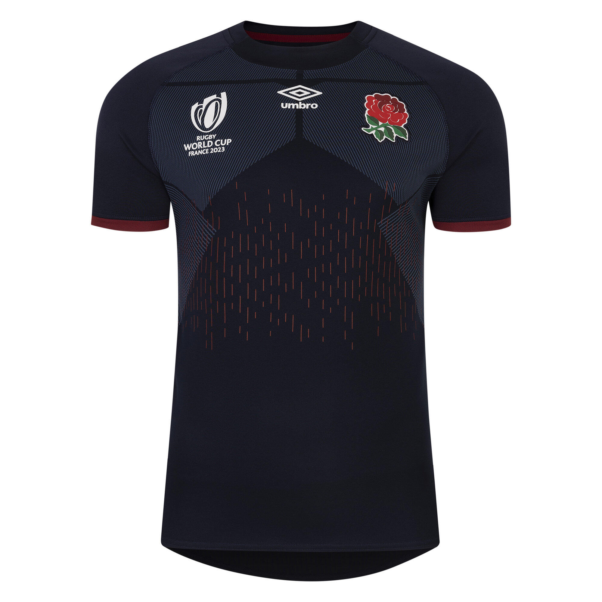 UMBRO Unisex Adult World Cup 23/24 England Rugby Replica Alternative Jersey (Navy