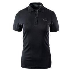 Dames Site Poloshirt (Zwart/Zilver)