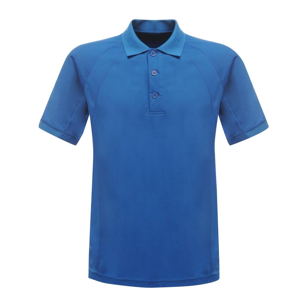 Professional Mens Coolweave Short Sleeve Polo Shirt (Oxford Blue)