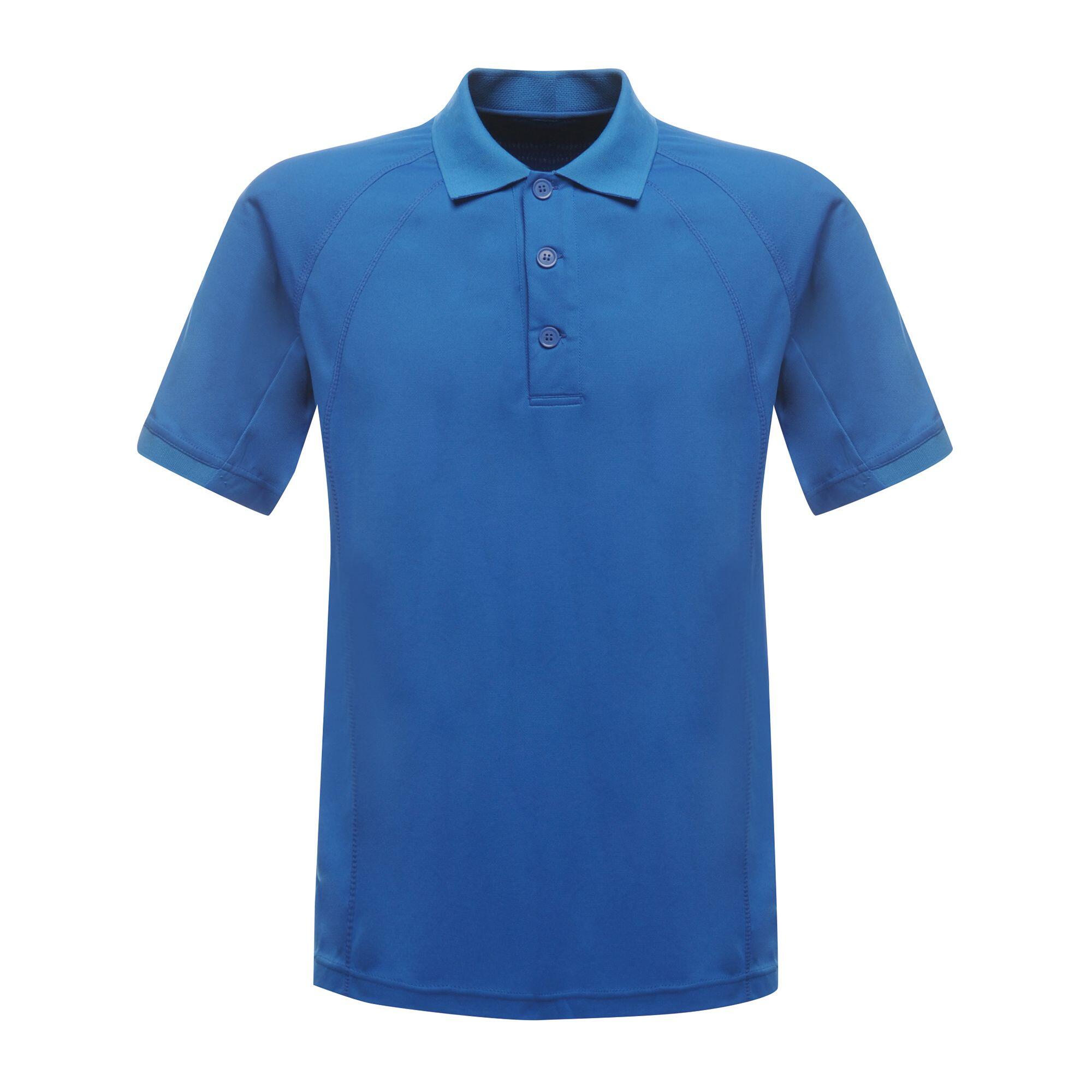 Professional Mens Coolweave Short Sleeve Polo Shirt (Oxford Blue) 1/5