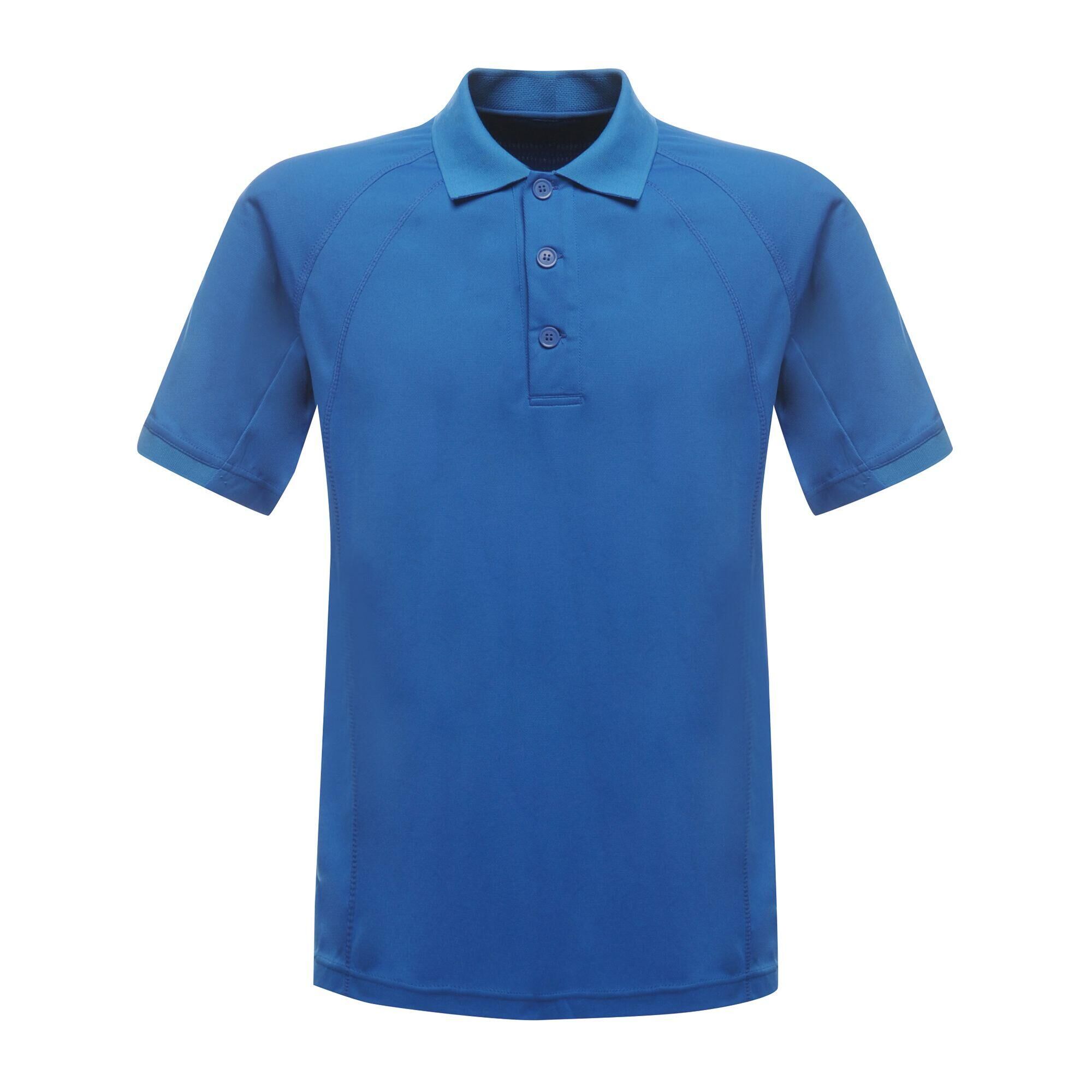 REGATTA Professional Mens Coolweave Short Sleeve Polo Shirt (Oxford Blue)