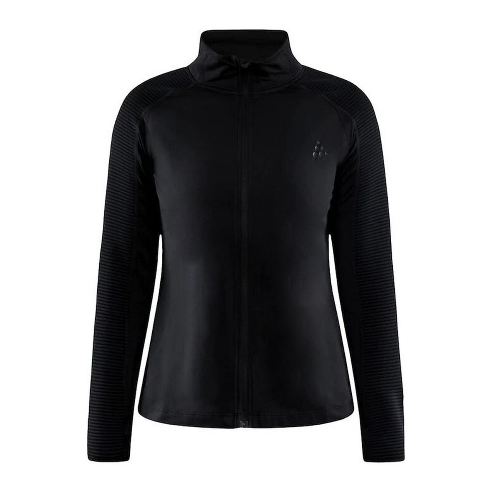 Womens/Ladies Core Charge Jersey Jacket (Black) 1/3