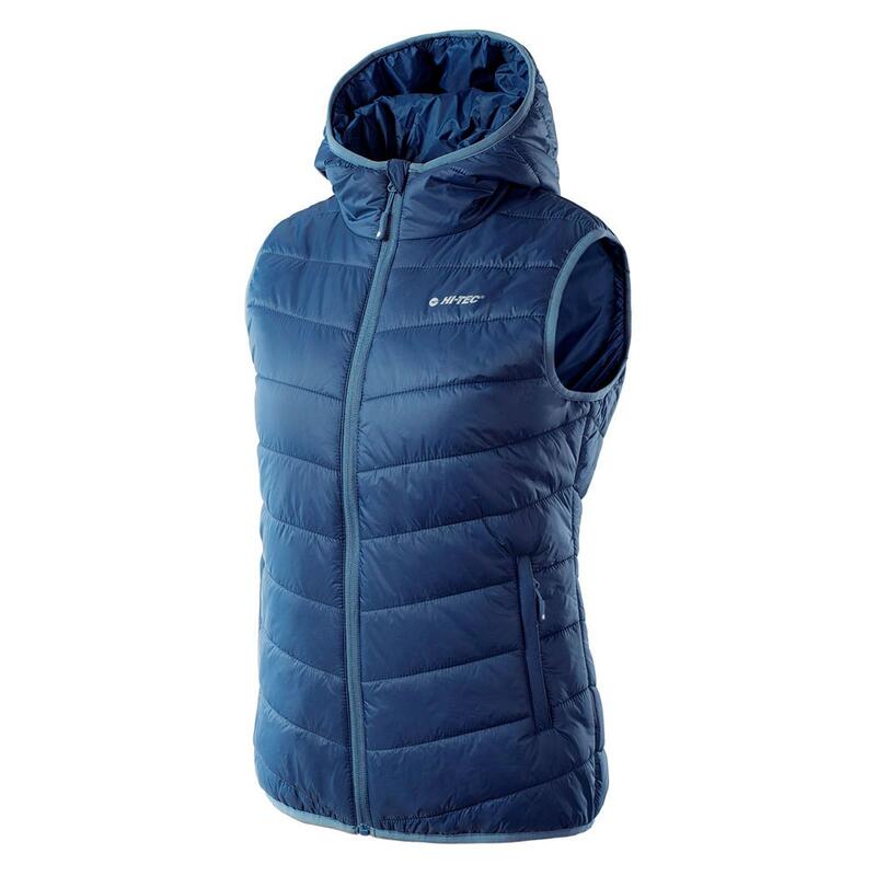 Gilet Drumeții În Natură Hi-Tec Solnis Matlasată Femei