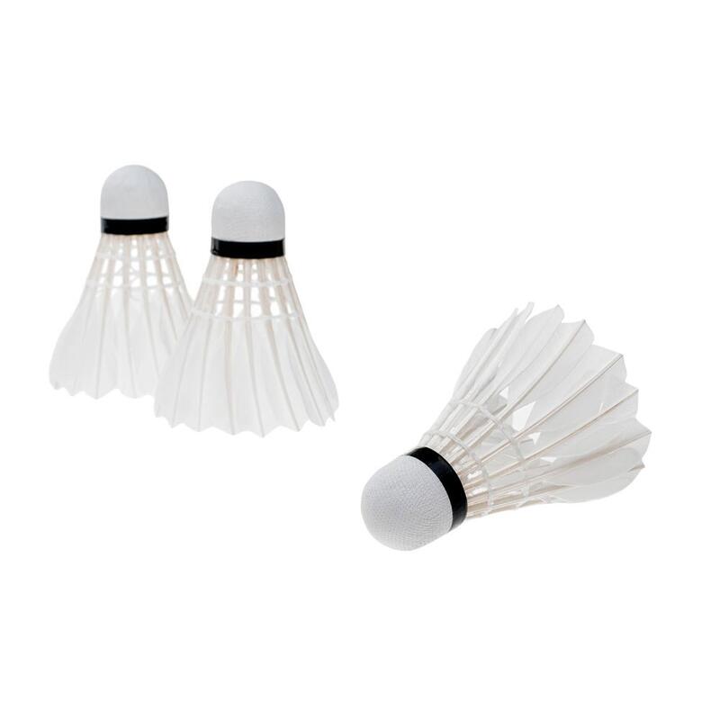 Volant De Badminton En Plastique PSC 100 X 3 - Blanc/Gris/Orange - Decathlon