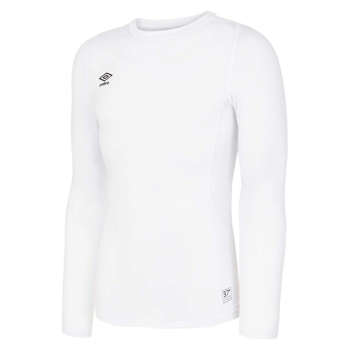 UMBRO Childrens/Kids Core LongSleeved Base Layer Top (White)