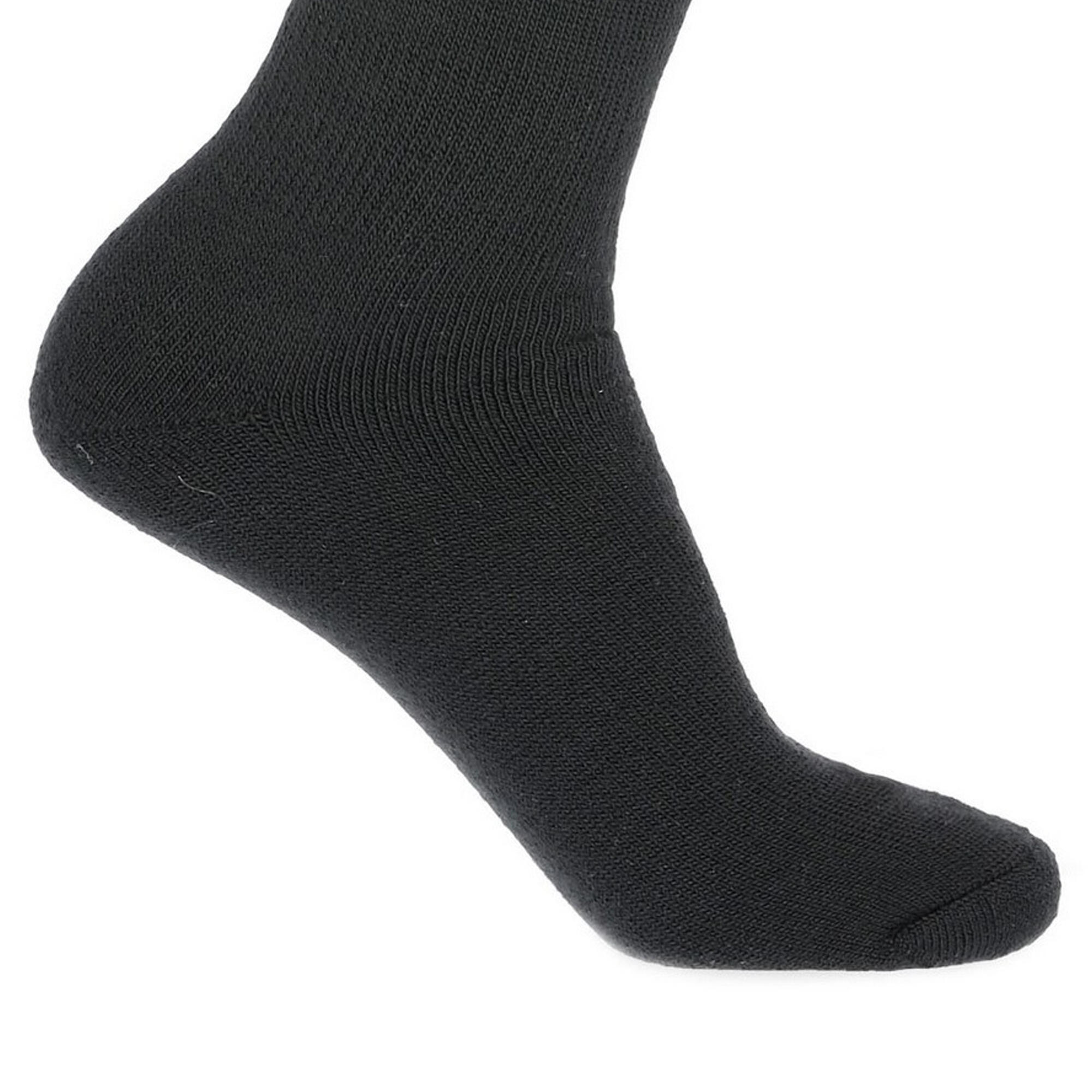 Adults Unisex Tech Luxury Merino Wool Blend Ski Tube Socks (Black) 3/5