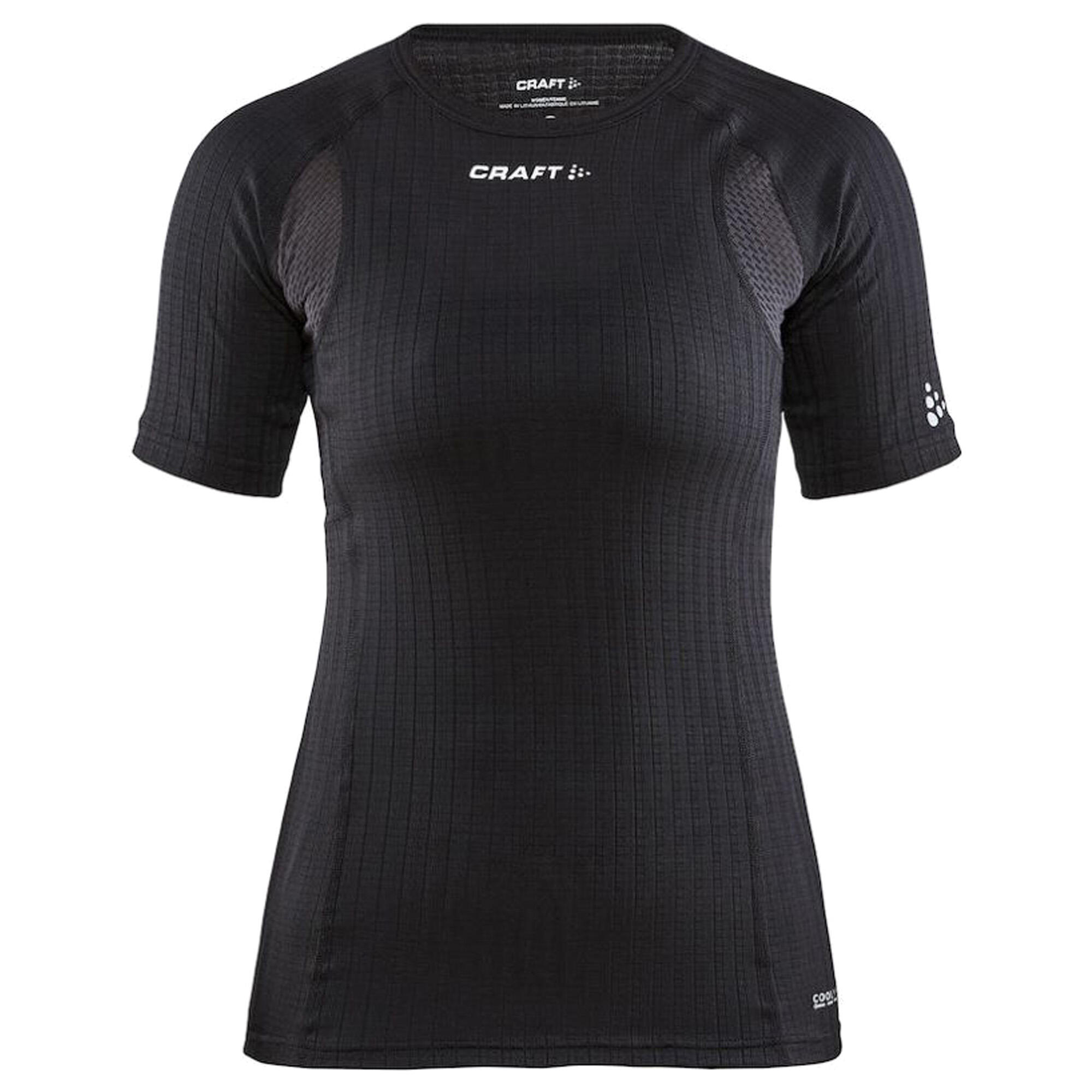 Womens/Ladies Extreme X Round Neck Active TShirt (Black) 1/3