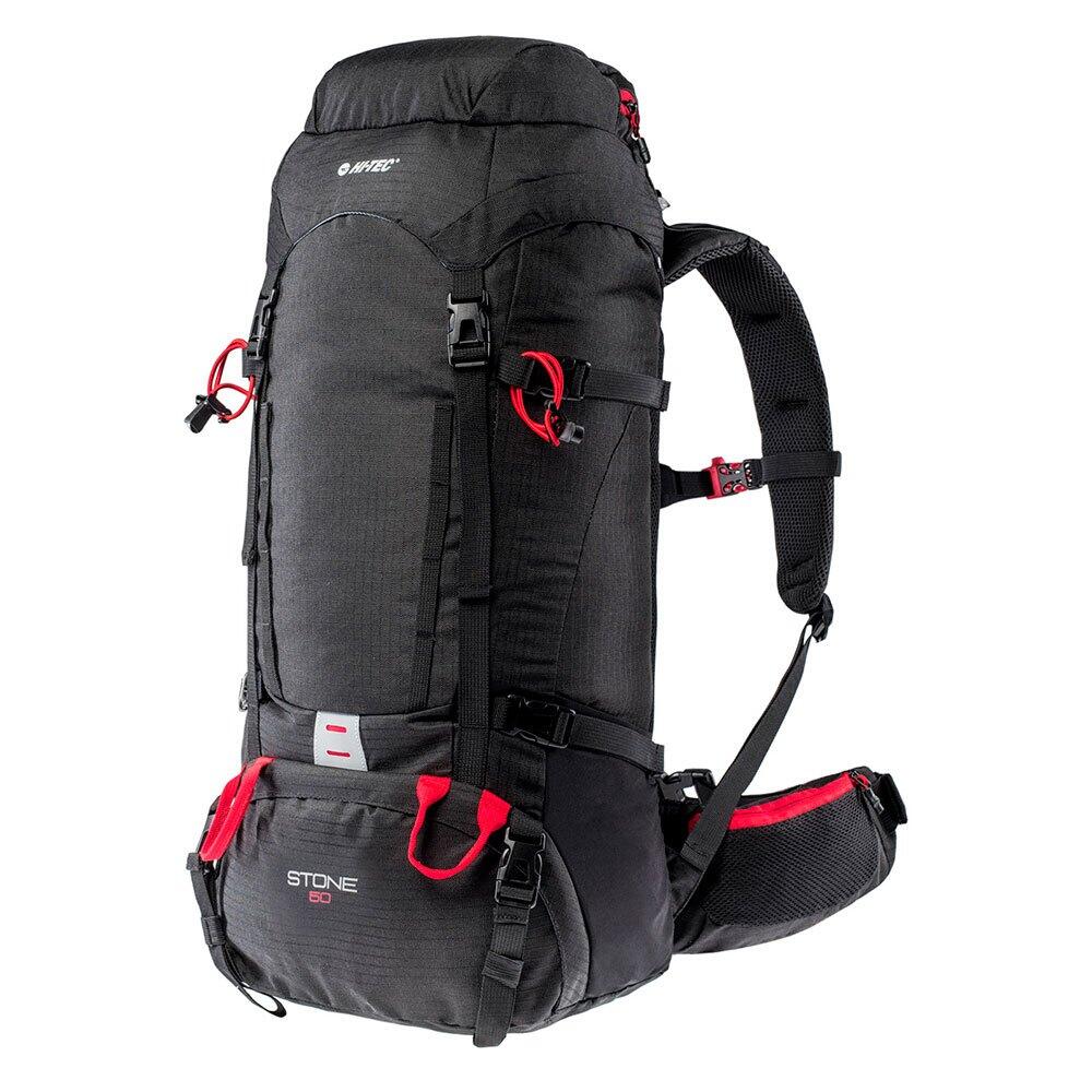 Sac À Dos De Randonnée STONE Adulte (Noir / Rouge Vif) 3/4