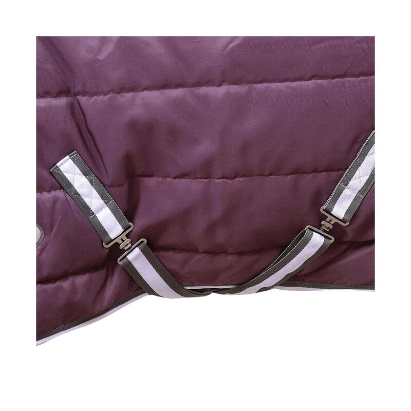 Couverture de box pour chevaux COMFITEC PP (Bordeaux / Gris / Blanc)