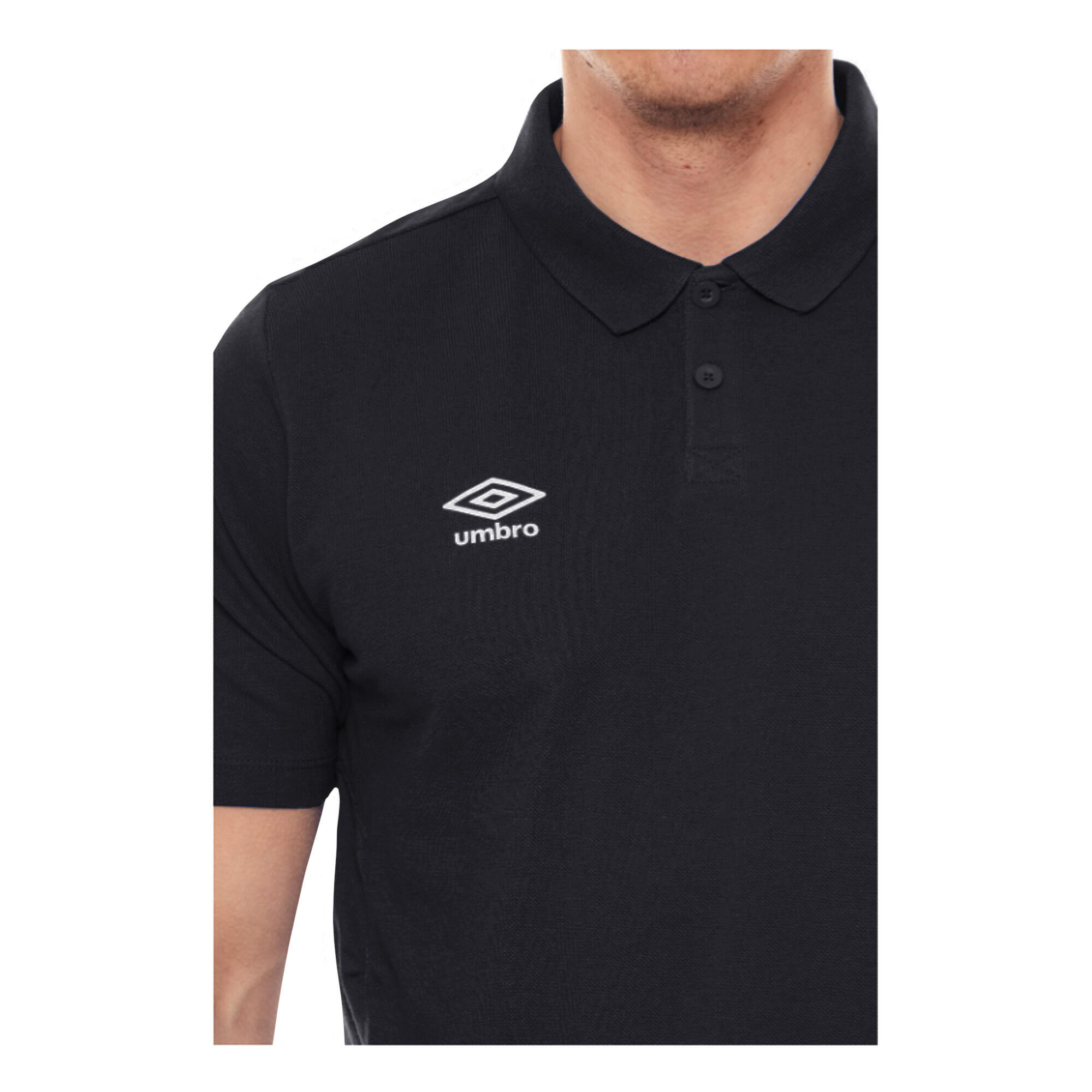 Boys Essential Polo Shirt (Black/White) 3/3