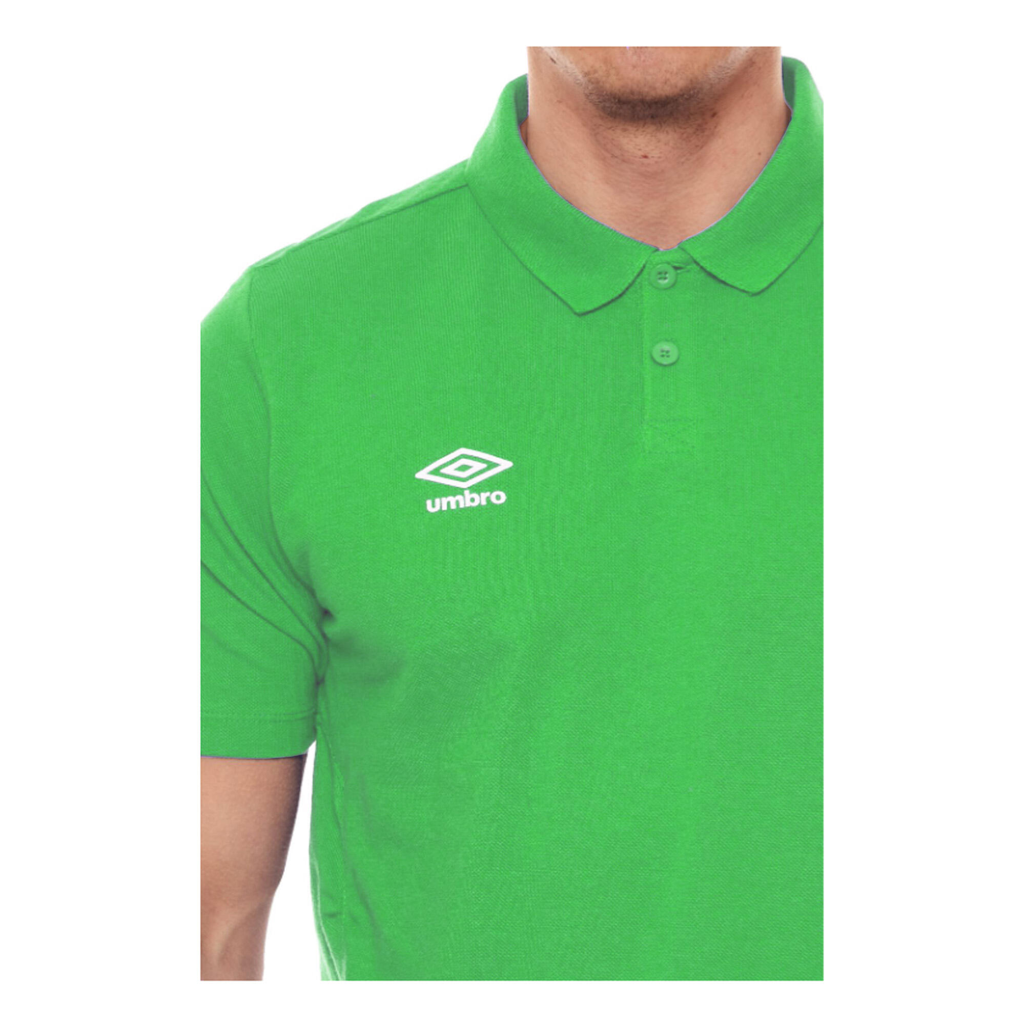 Boys Essential Polo Shirt (Emerald/White) 3/3