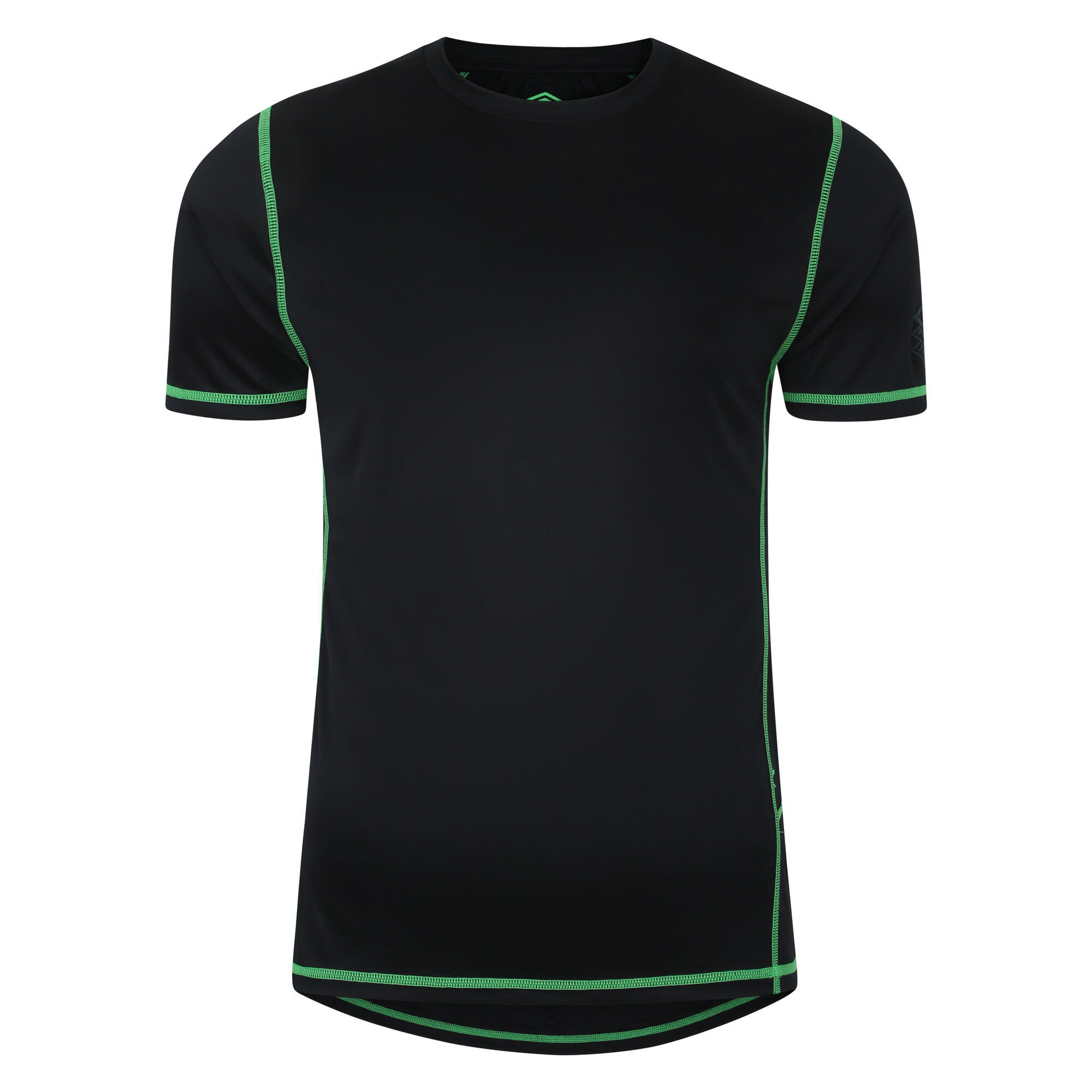 UMBRO Mens Pro Polyester Training TShirt (Black/Andean Toucan)