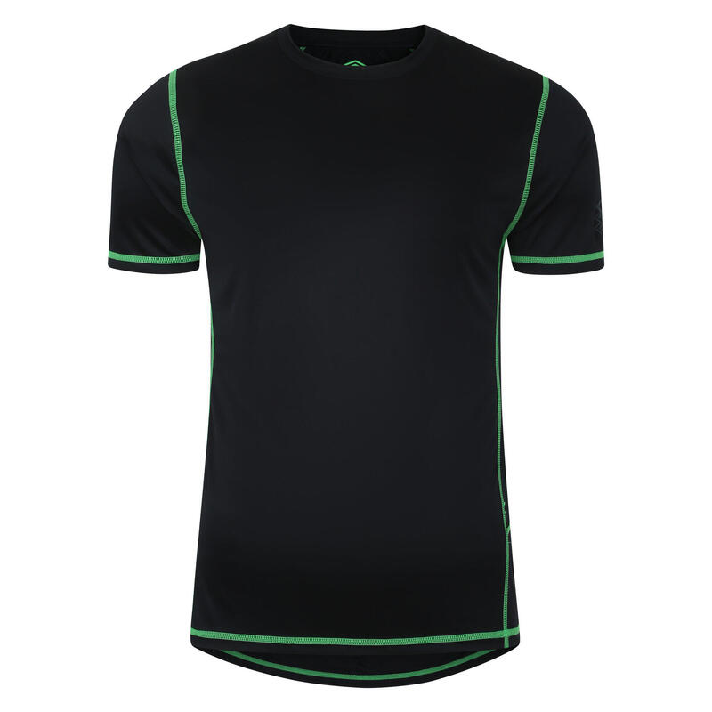 Mens Pro Polyester Training TShirt (Black/Andean Toucan) UMBRO - Decathlon