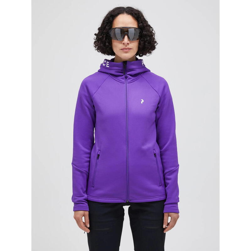 Bluza narciarska damska Peak Performance Rider Zip Jacket fioletowa 23/24