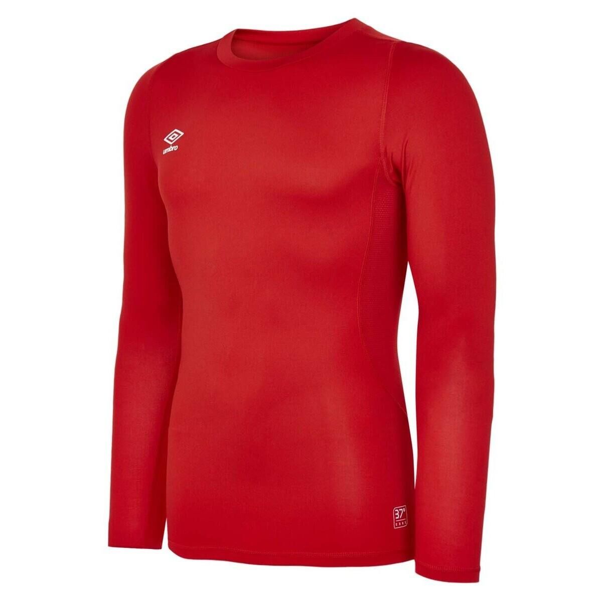 UMBRO Childrens/Kids Core LongSleeved Base Layer Top (Vermillion)