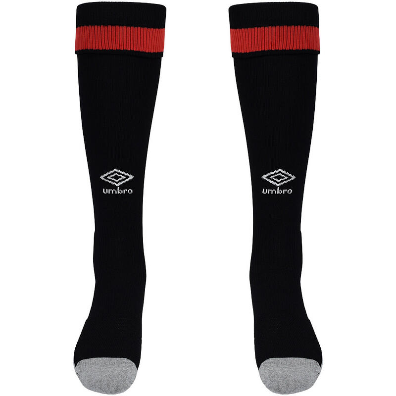 "2325" Socken für zu Hause für Herren Schwarz/Grau/Rot