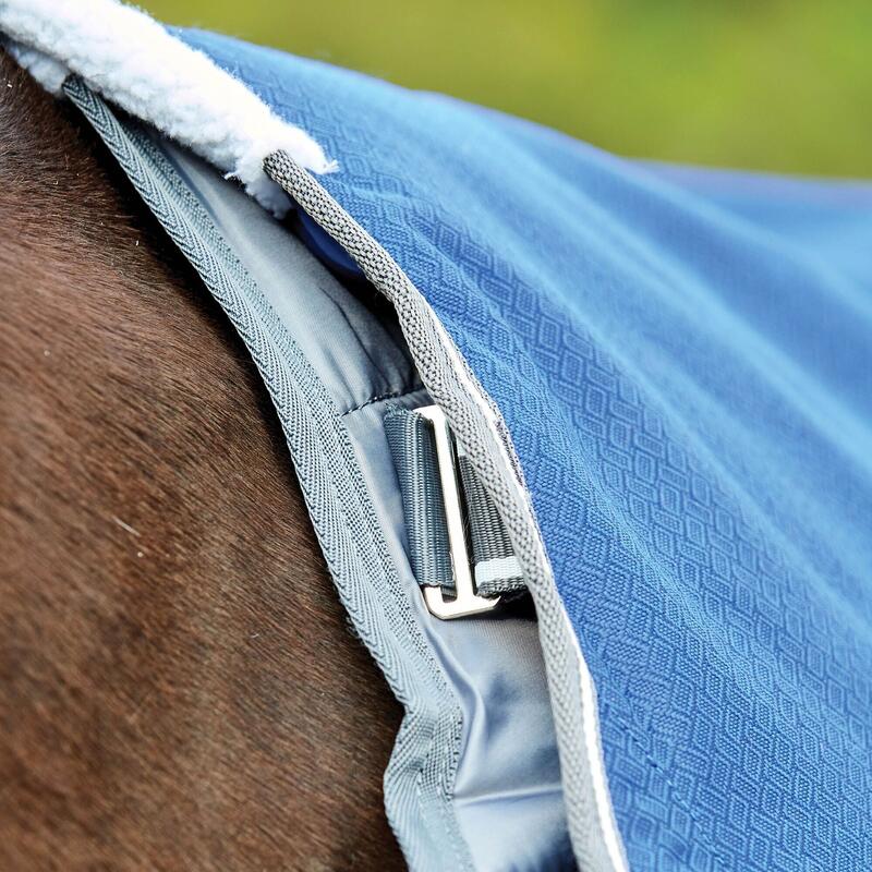 Couverture de cheval COMFITEC PREMIER FREE MEDIUM LITE (Bleu foncé / Gris /