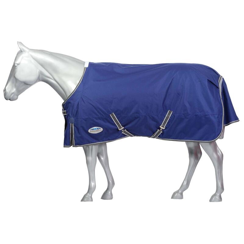 Couverture de cheval COMFITEC PREMIER FREE MEDIUM LITE (Bleu foncé / Gris /