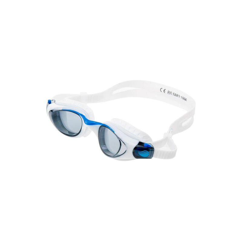 Occhialini Da Nuoto Adulto Unisex Aquawave Buzzard Bianco Blu Fumo