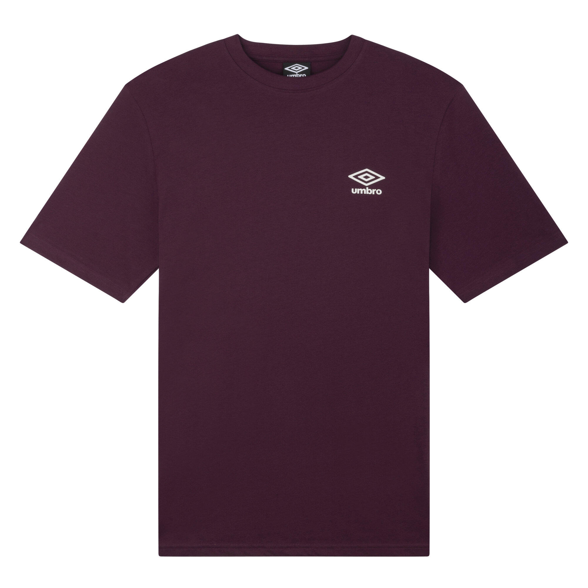 UMBRO Mens Core Small Logo TShirt (Potent Purple/Nimbus Cloud)