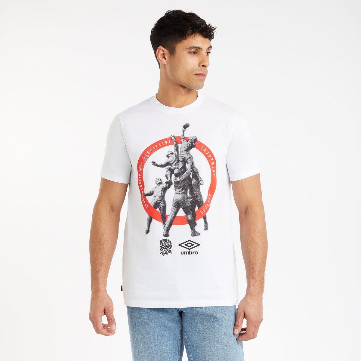 Tshirt LINE OUT Homme (Blanc) 4/4