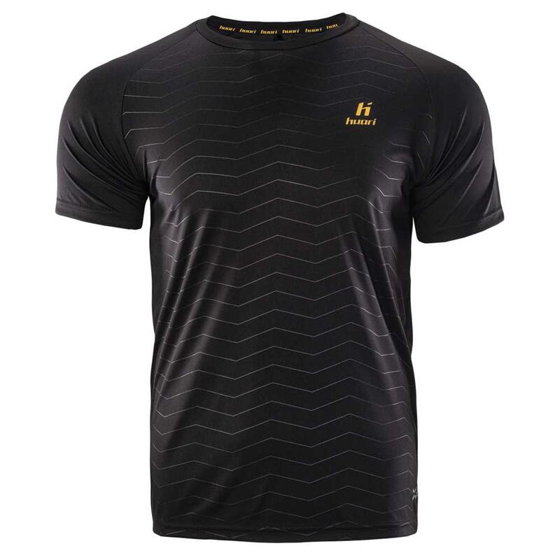 T-Shirt com logótipo dos Monteros Feijão preto/Vara de ouro