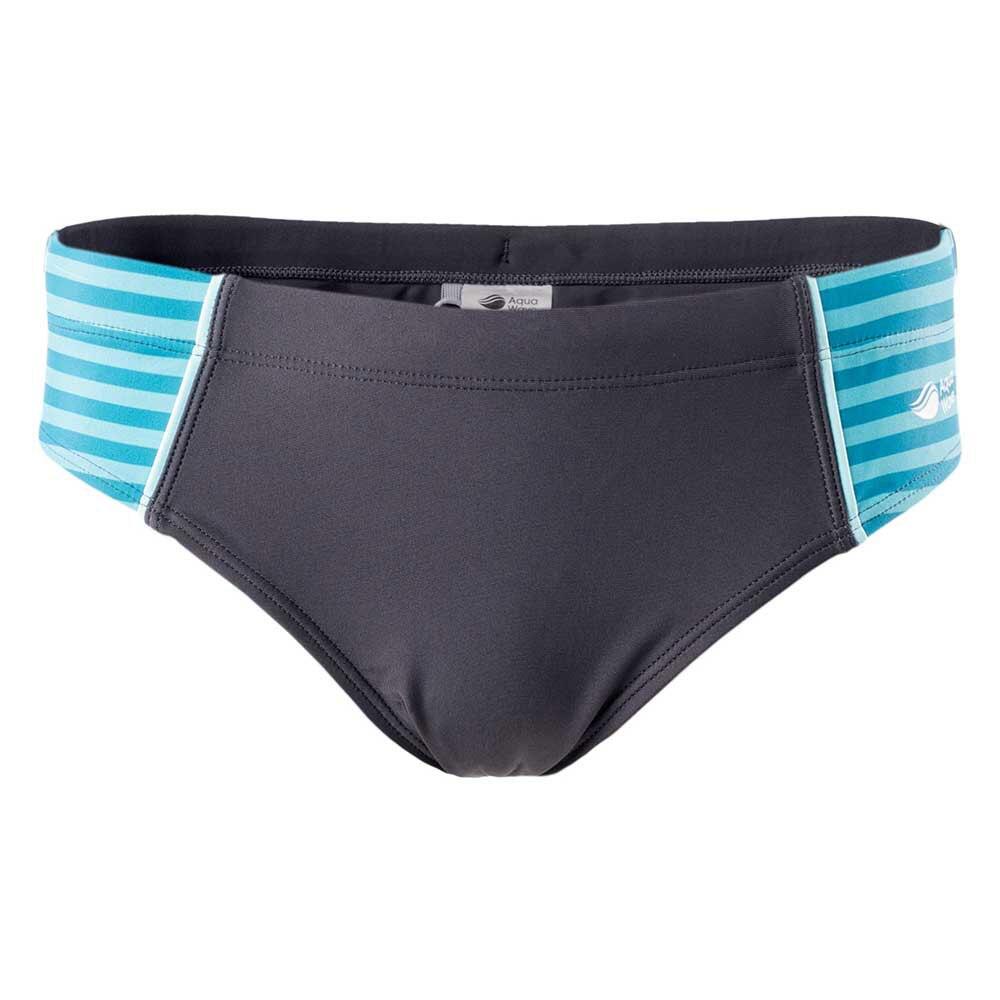 Aquawave - Short De Bain Idalis Garçon (fer / Turquoise Vif) - Boardshort - Bleu - Taille Unique - Decathlon