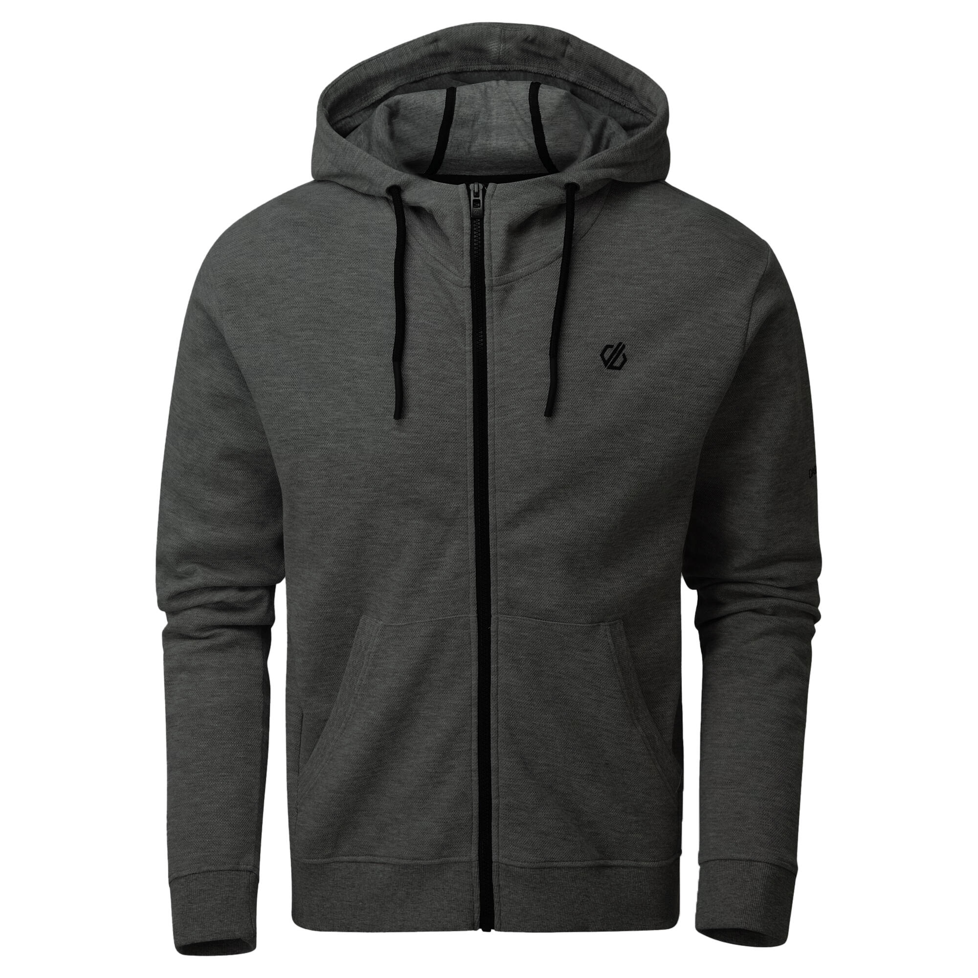 Mens Modulus Full Zip Hoodie (Charcoal Grey) 1/5