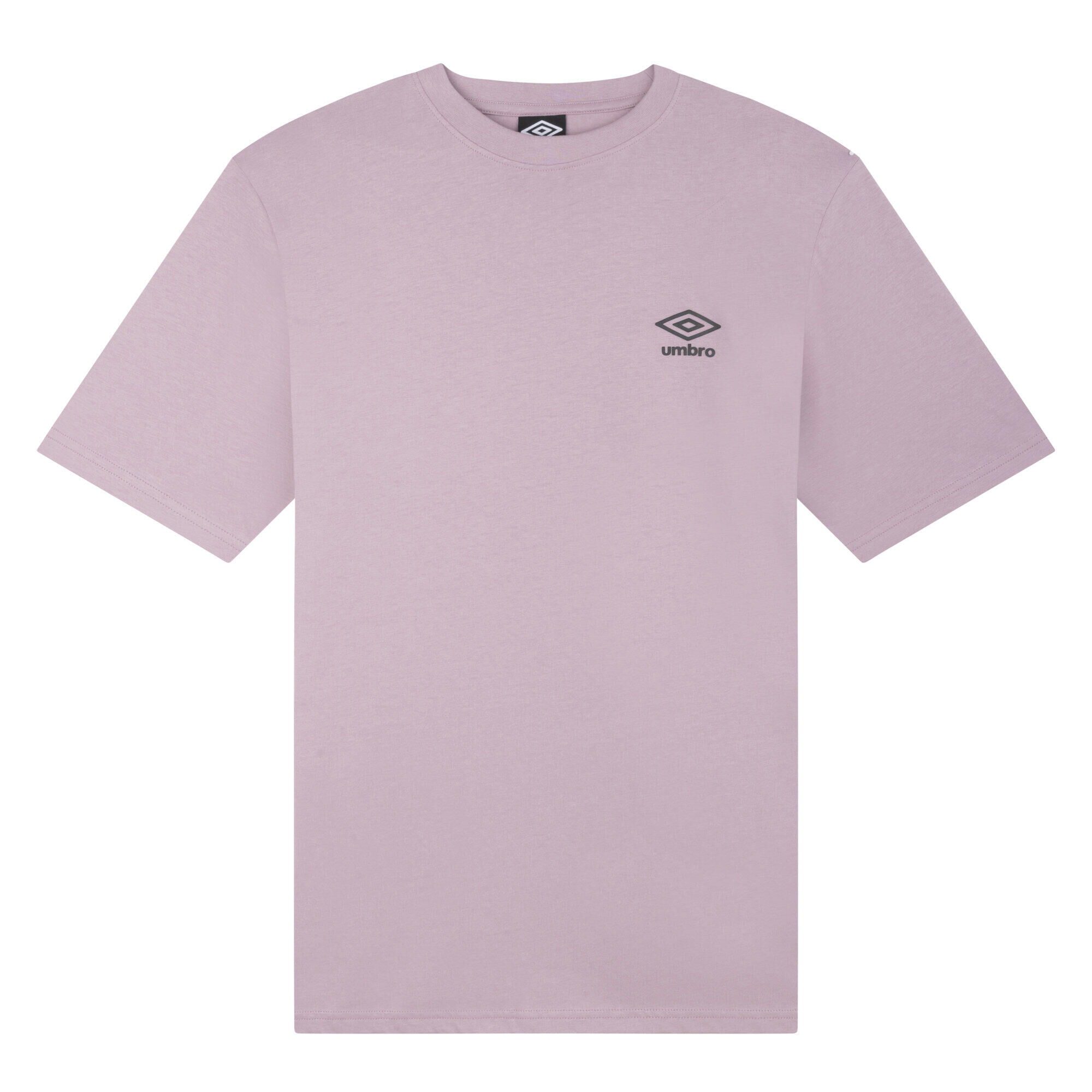 UMBRO Mens Core Small Logo TShirt (Mauve Shadow/Woodland Grey)