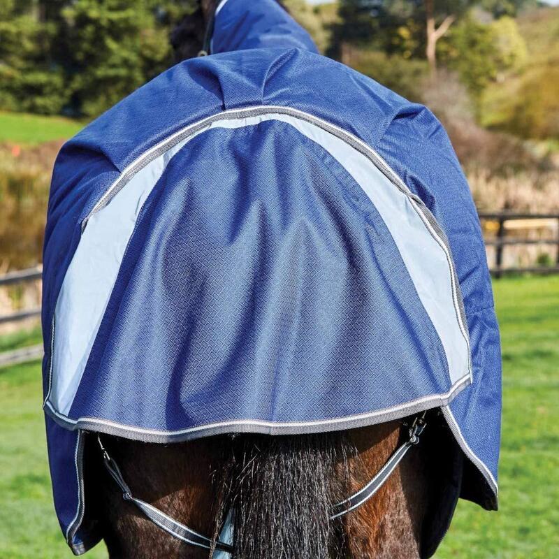 Couverture d'extérieur pour chevaux COMFITEC PREMIER FREE (Bleu foncé / Gris /