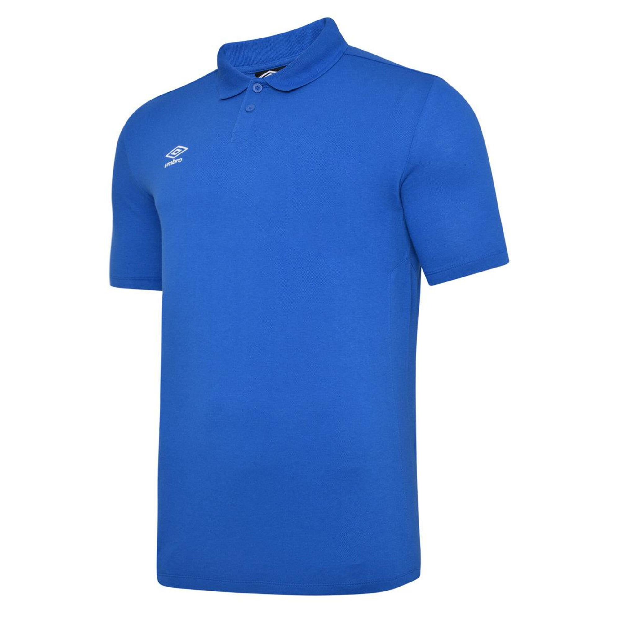 UMBRO Boys Essential Polo Shirt (Royal Blue/White)