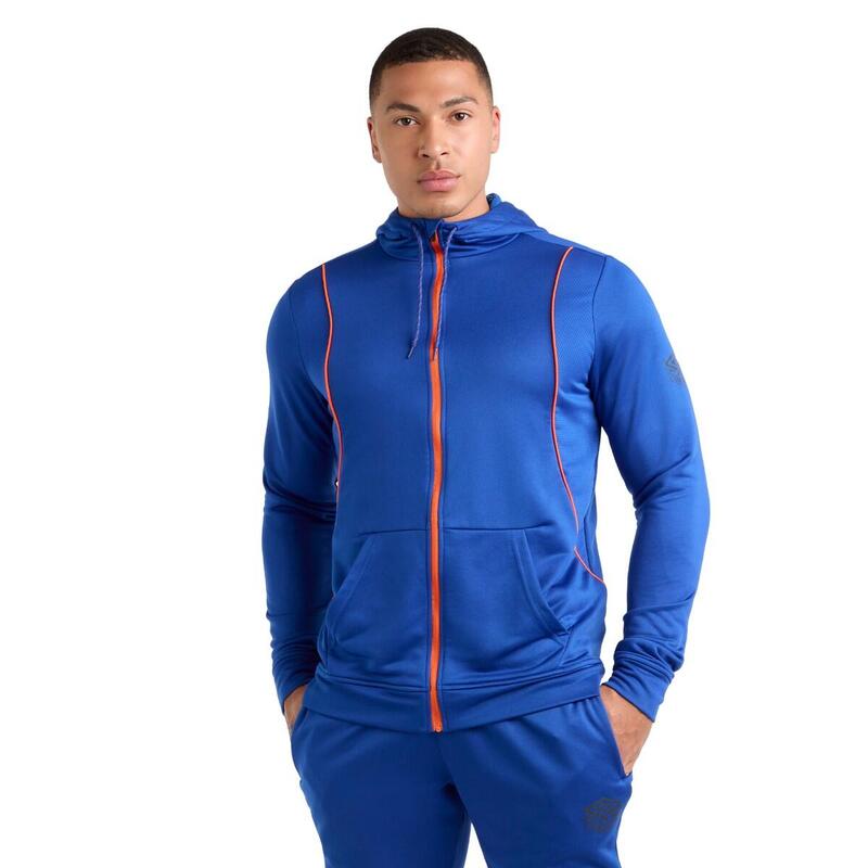 Veste à capuche PRO Homme (Bleu foncé / Orange)