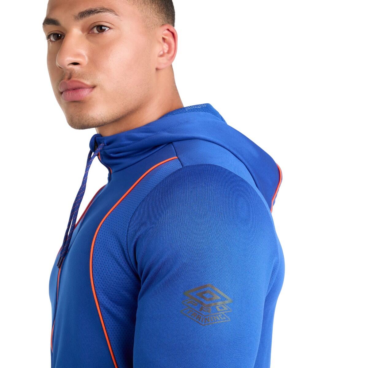 Veste À Capuche PRO Homme (Bleu Foncé / Orange) 4/4