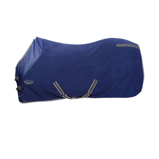 Couverture Cheval (Bleu Foncé / Gris / Blanc)