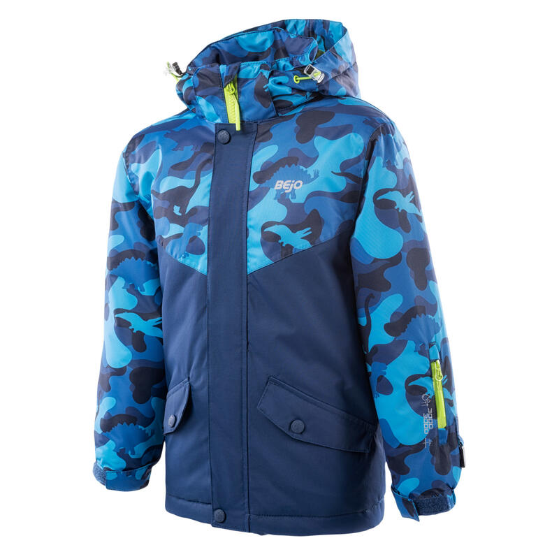 Giacca Da Sci Camo Bambini Bejo Yuki Blu Immobiliare Dino Blu