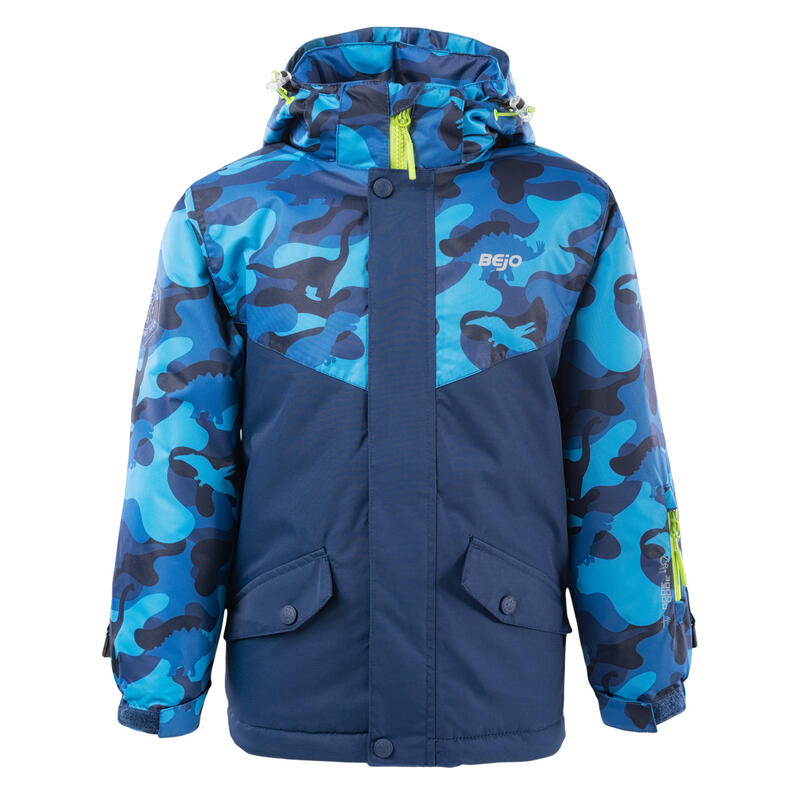 Giacca Da Sci Camo Bambini Bejo Yuki Blu Immobiliare Dino Blu