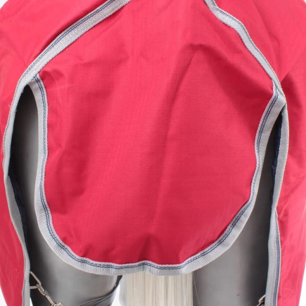 Comfitec Classic Combo Neck Horse Turnout Rug (Red/Silver/Navy) 2/4