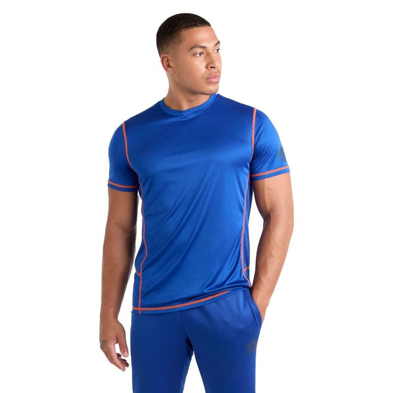 Tshirt PRO Homme (Bleu foncé / Orange)