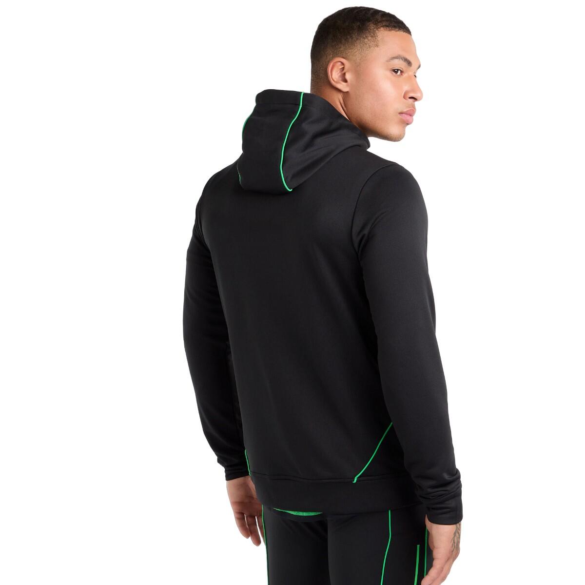 Mens Pro Training Full Zip Hoodie (Black/Andean Toucan) 2/4