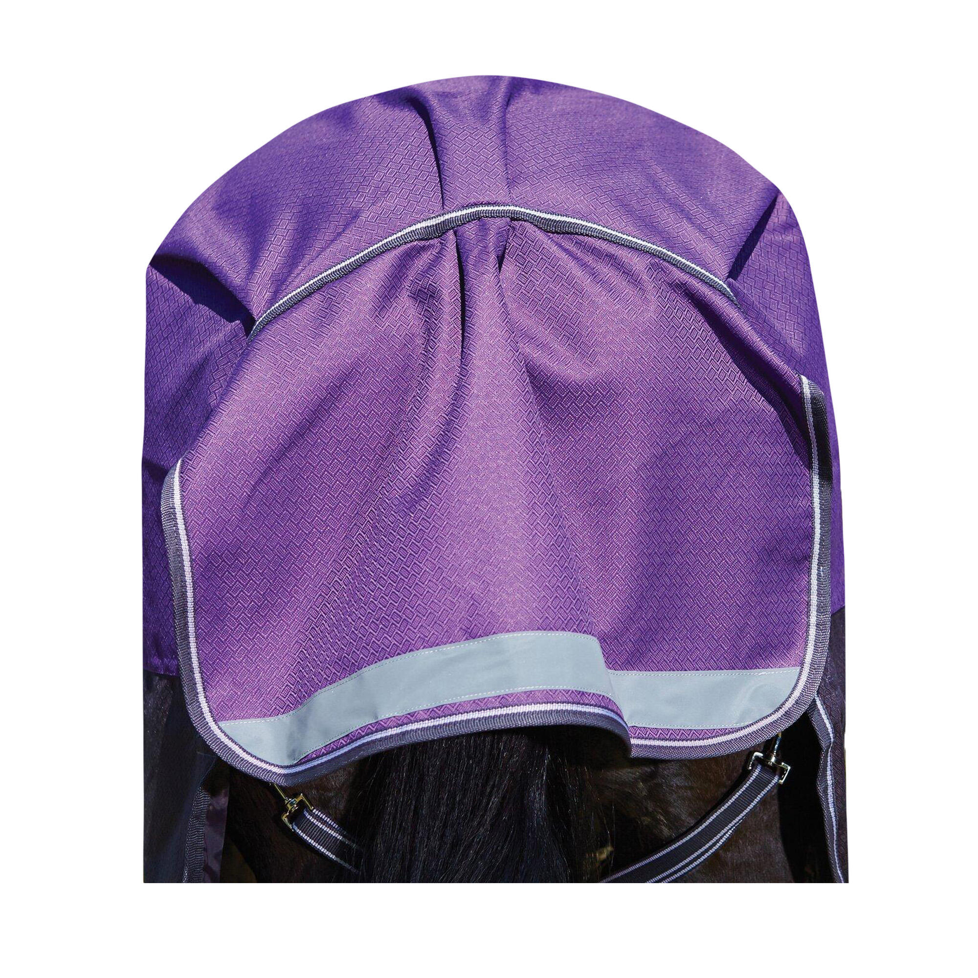 Comfitec Plus Lite Dynamic Combo Neck Turnout Rug (Purple/Black) 2/5