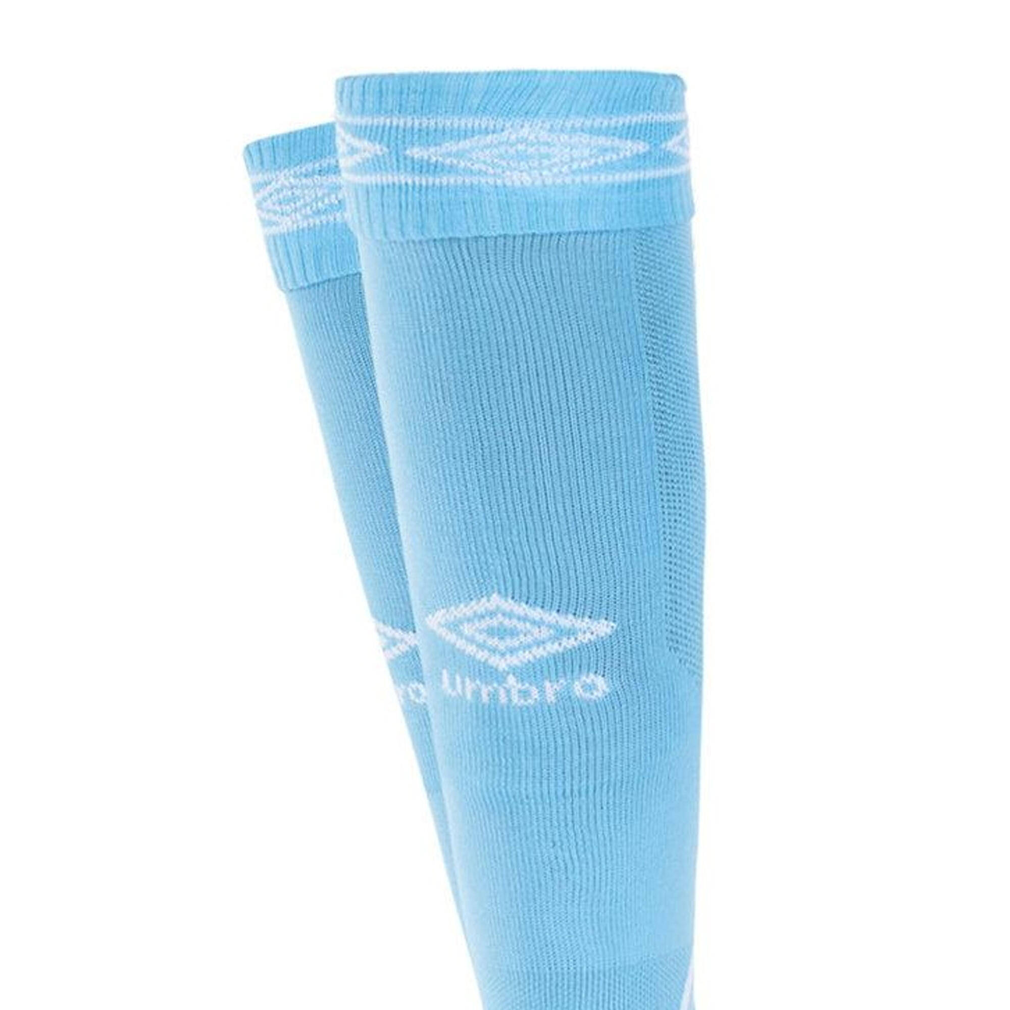 Diamond Football Socks (Sky Blue/White) 3/3