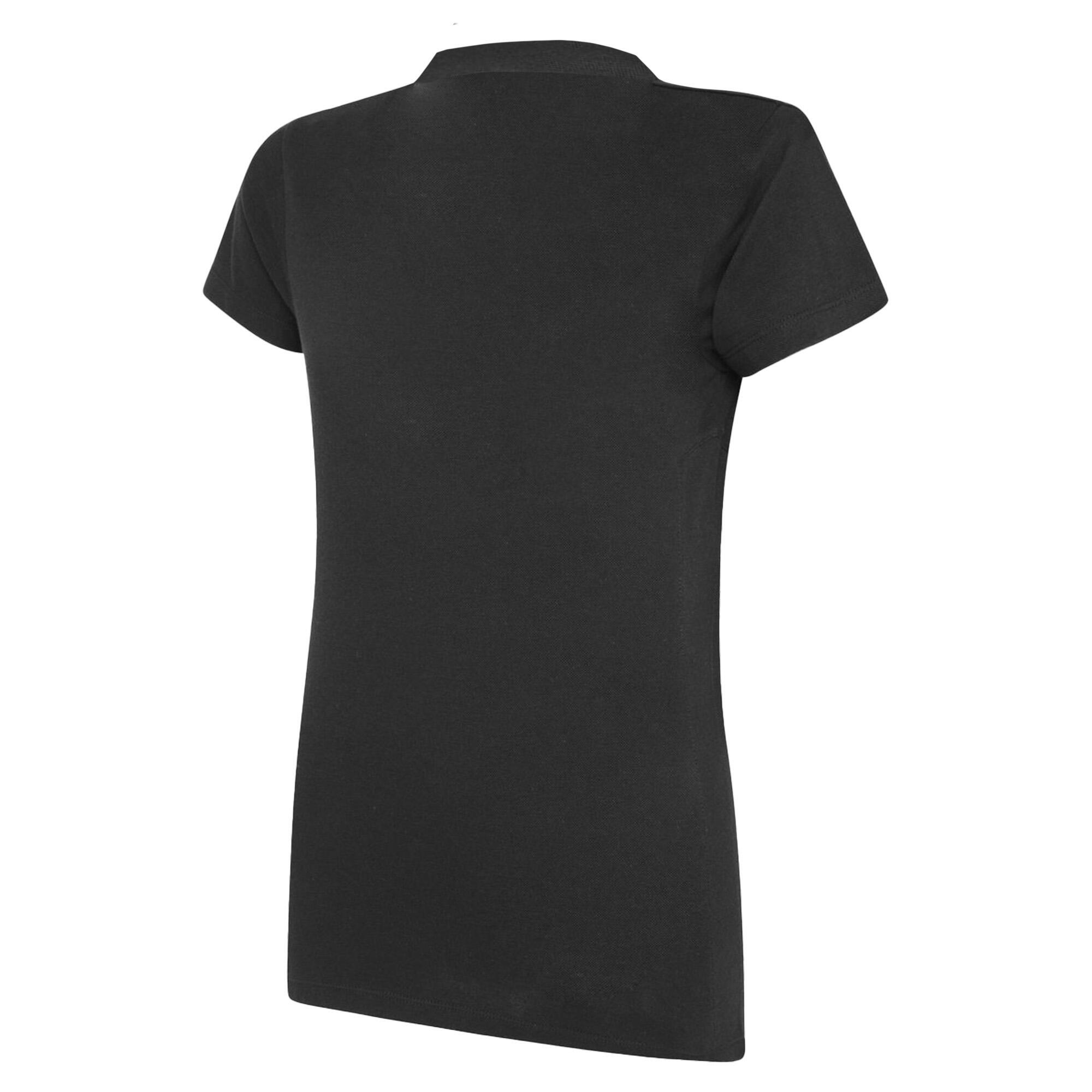 Womens/Ladies Club Essential Polo Shirt (Carbon/White) 2/3