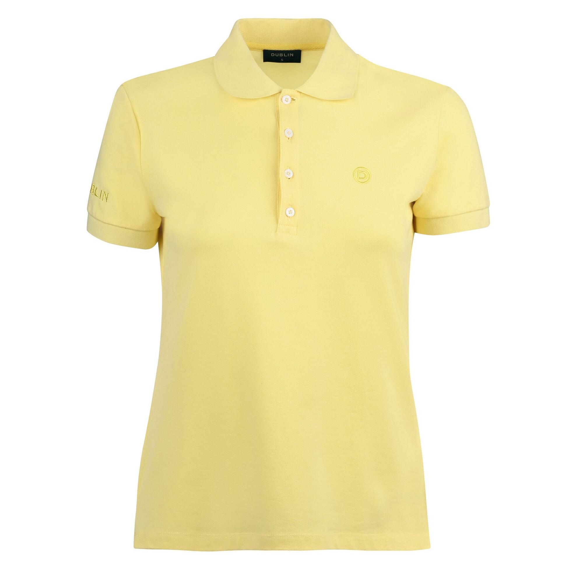DUBLIN Womens/Ladies Lily Capped Sleeved Polo Shirt (Butter)