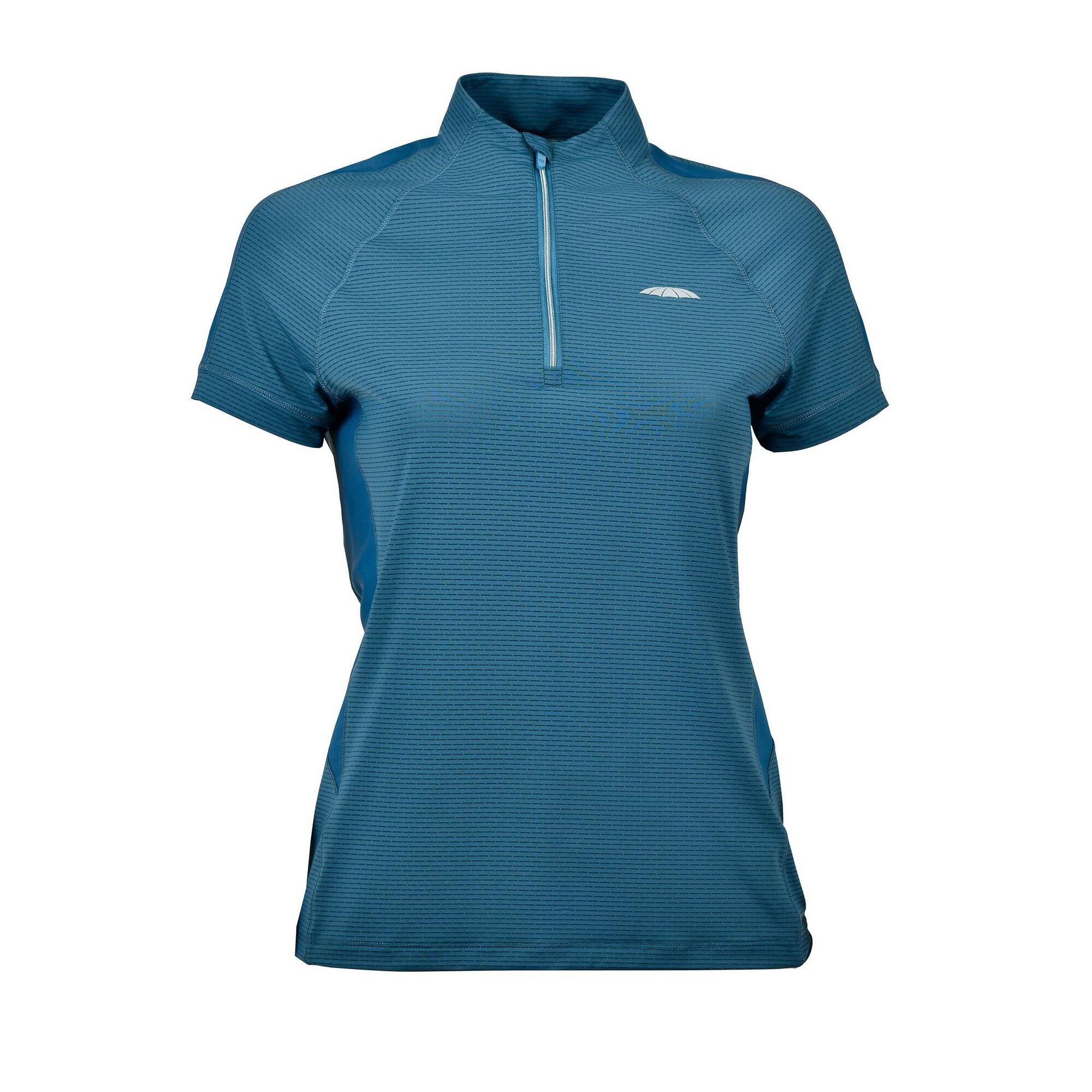 Womens/Ladies Sutton Base Layer Top (Teal) 1/4