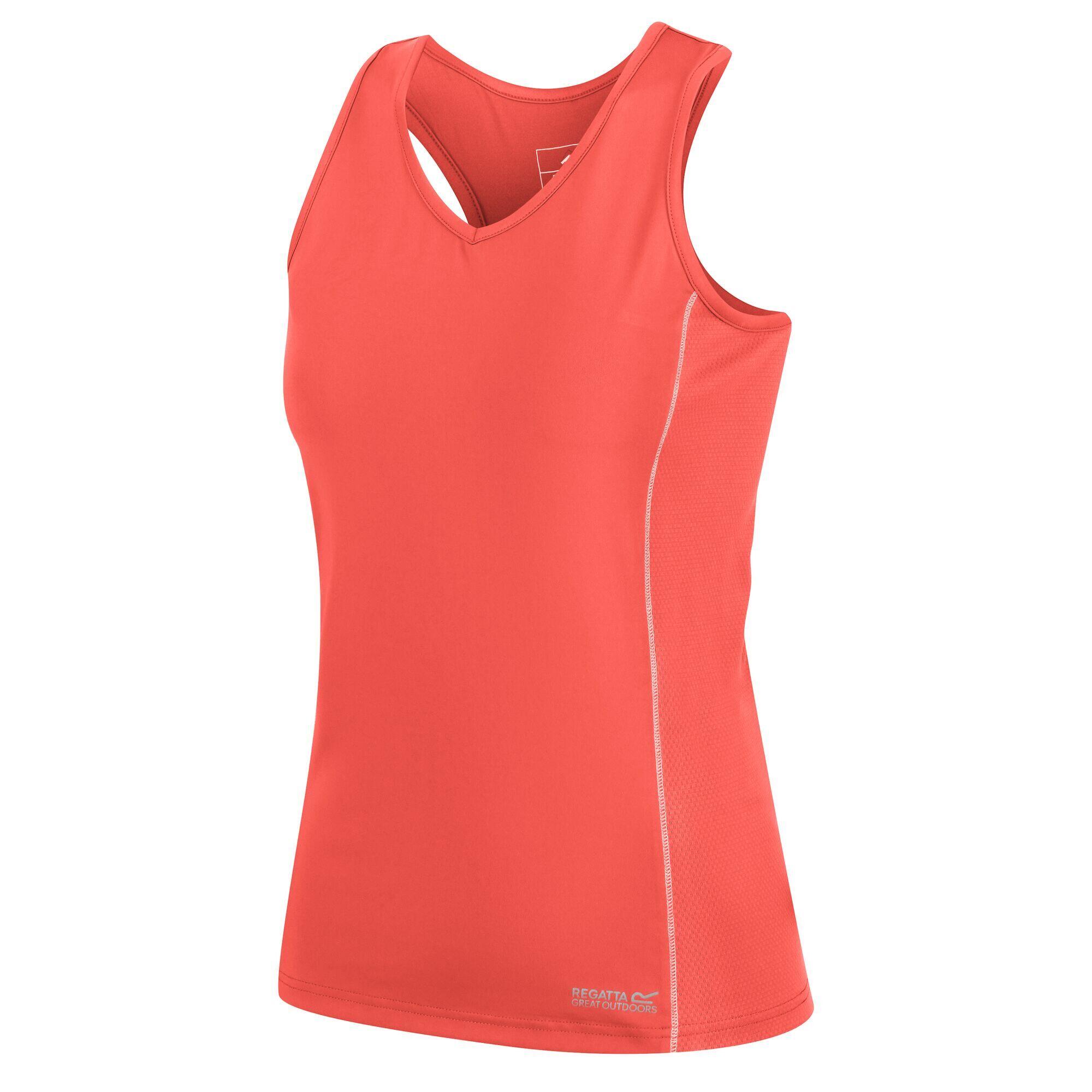 Womens/Ladies Varey Active Vest (Neon Peach) 3/5