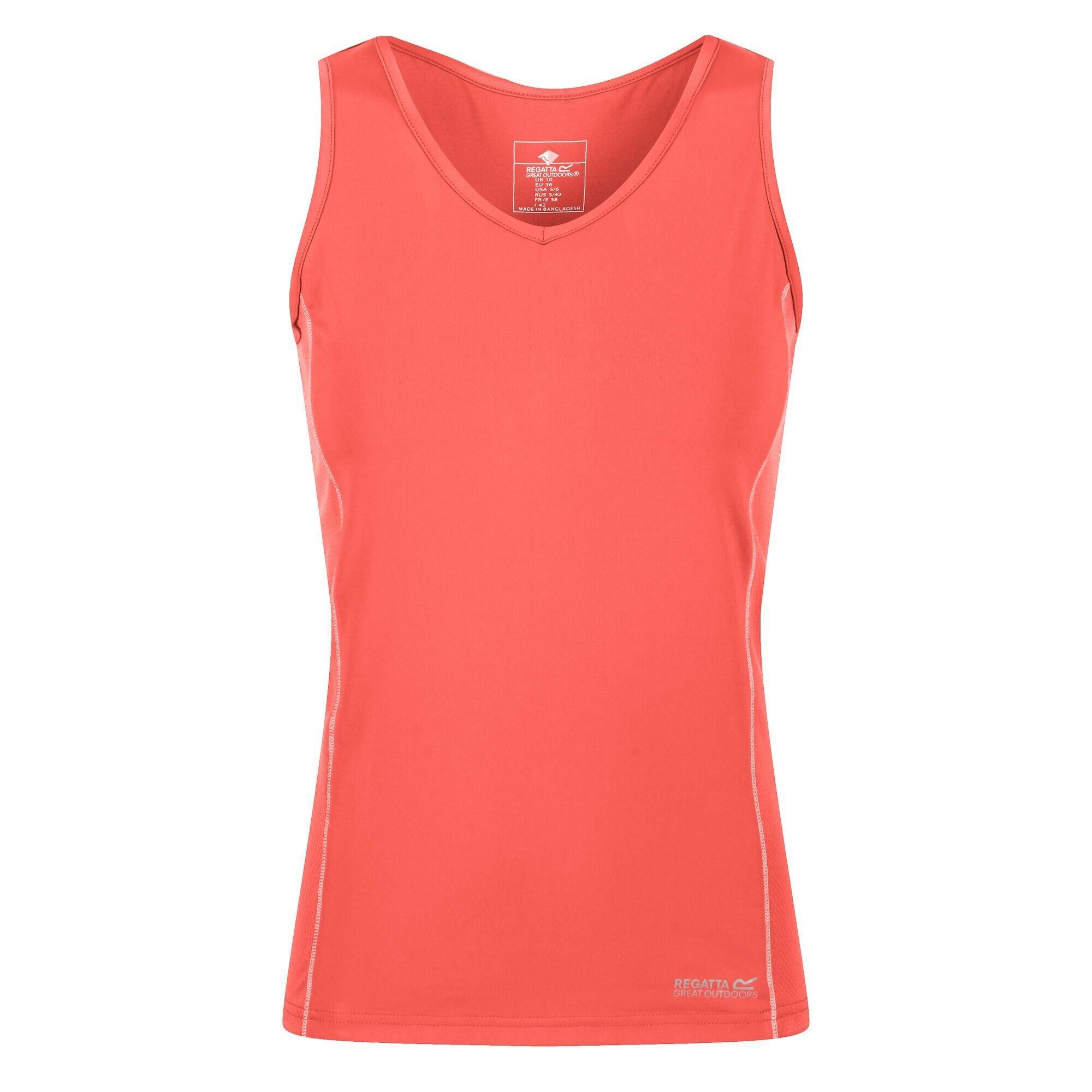 Womens/Ladies Varey Active Vest (Neon Peach) 1/5